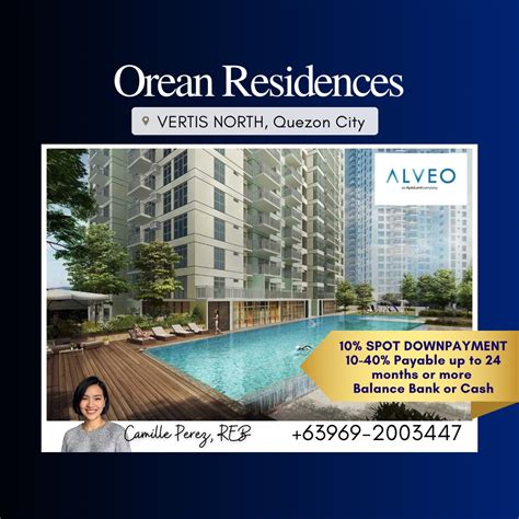 Pre Selling Ayala Land Condo For Sale in Vertis North, Quezon .